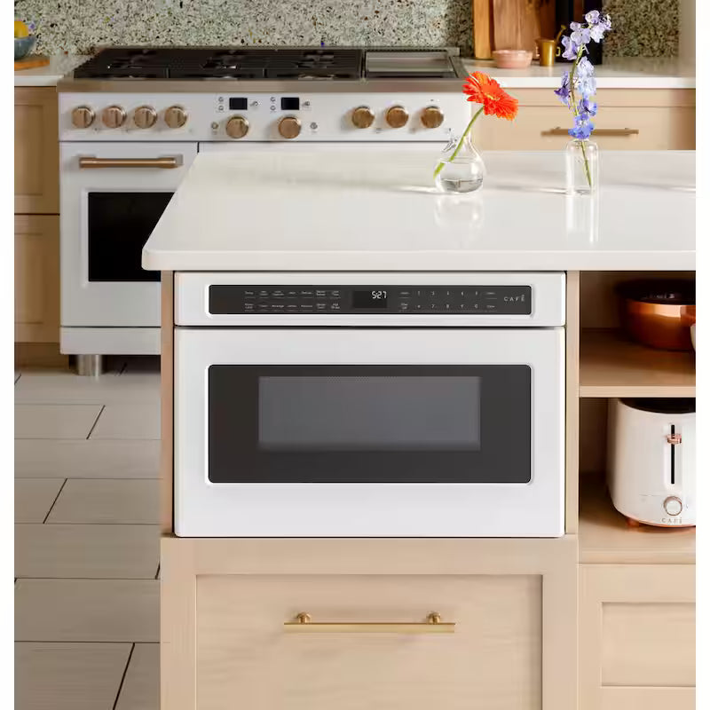 Built-In Microwave Drawer in Matte Black with Sensor Cooking D433412