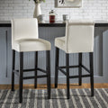 White Set of 2 Bar Stool E7929