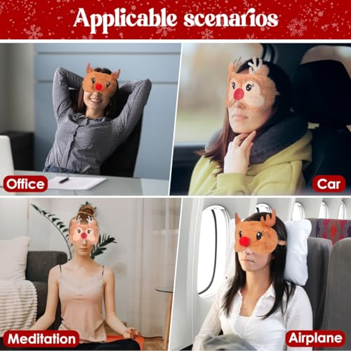 2 Pack Plush 3D Contoured Breathable Sleep Mask T3583
