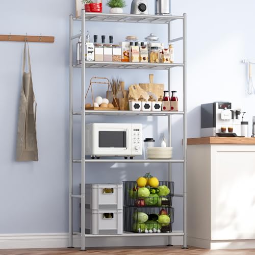 3 Tier Black Metal Storage Shelves J585897