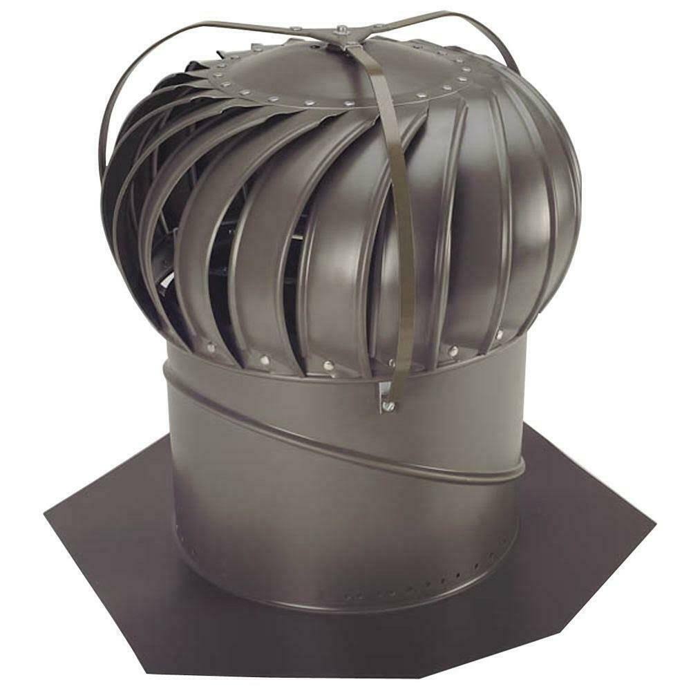 14 in Weathered Bronze Aluminum Wind Turbine H156