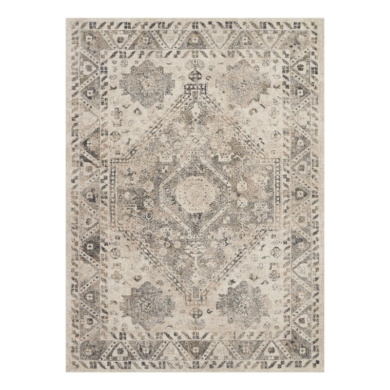 Cream Grey Area Rug Y277