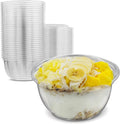 16 oz Clear Disposable PET Plastic Salad Container Pack of 30 L970787