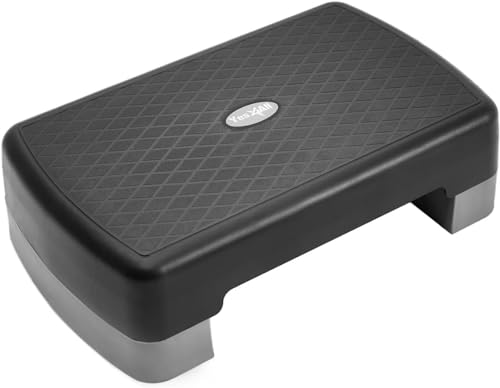 Adjustable Height Aerobic Exercise Step Platform with 2 Risers H726002