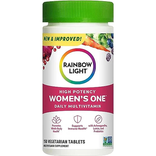 Womens Multivitamin with Vitamin C, Biotin and Ashwagandha, Vegetarian, 150 Count O474861