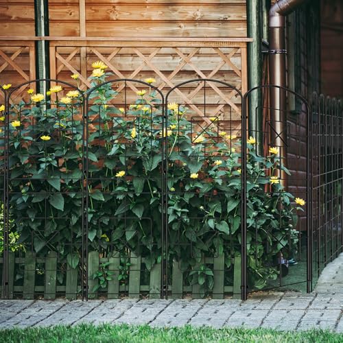 Decorative Garden Fence 10 Pack Rustproof Metal K899