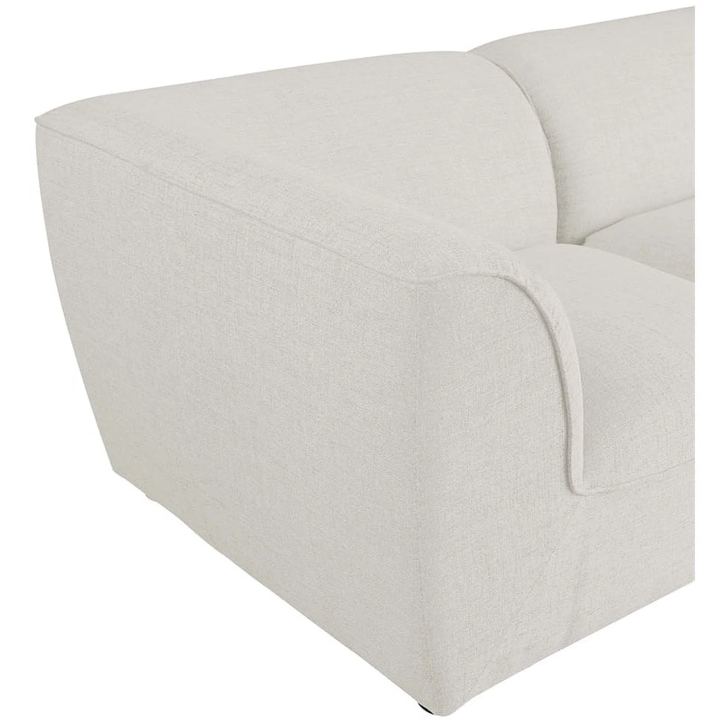 Cream Linen Textured Modular Sectional C867