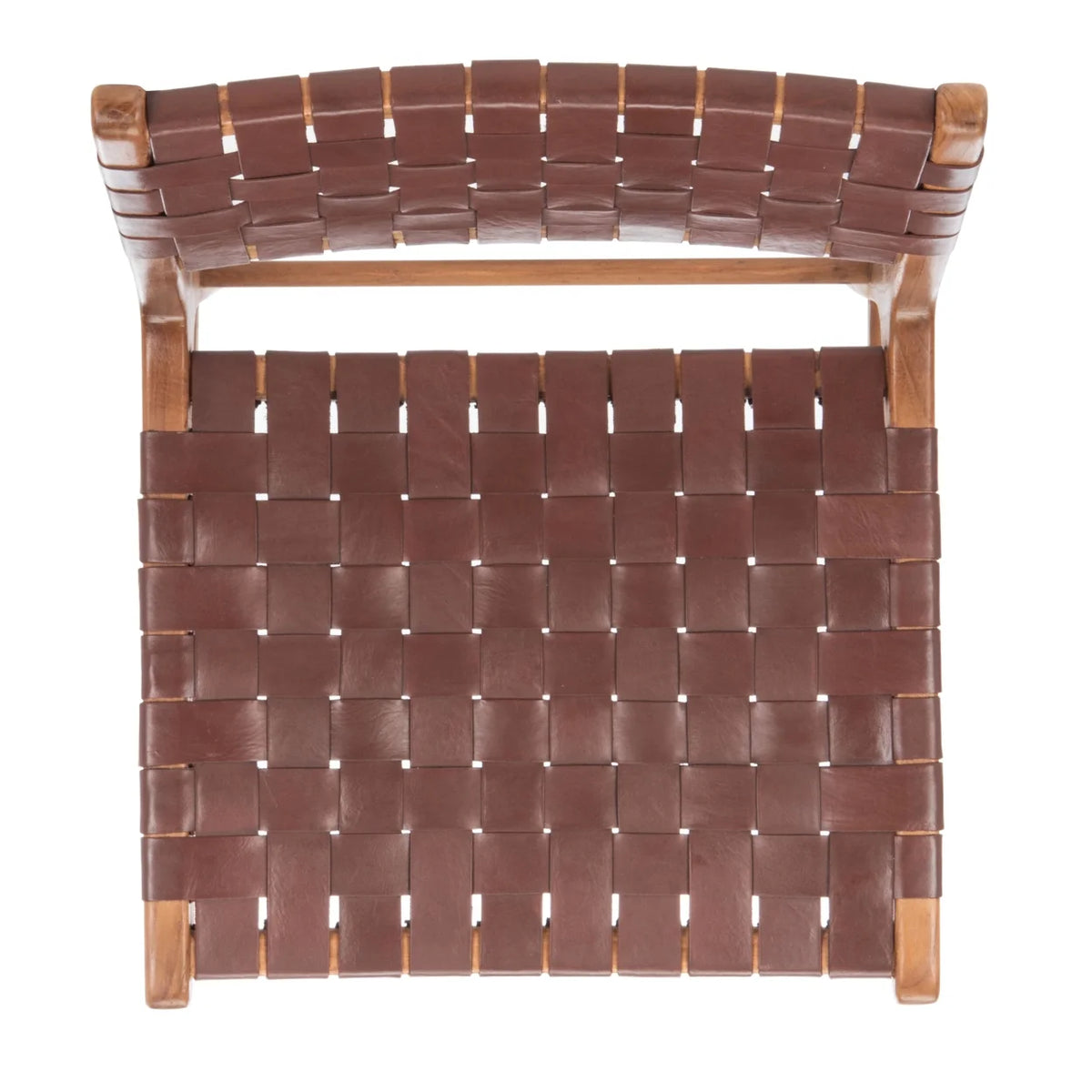 Woven Leather Dining Chair Set of 2 J238