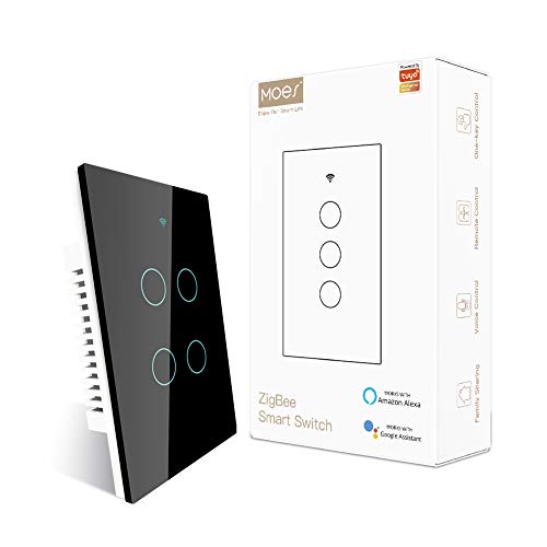 Black 1 Gang Smart Touch Wall Light Switch C444127