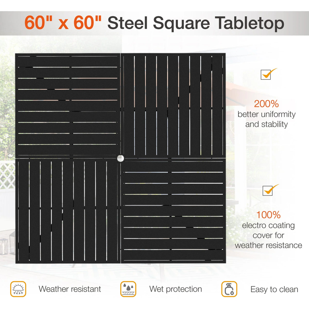 9 Piece Outdoor Metal Patio Dining Set S6432