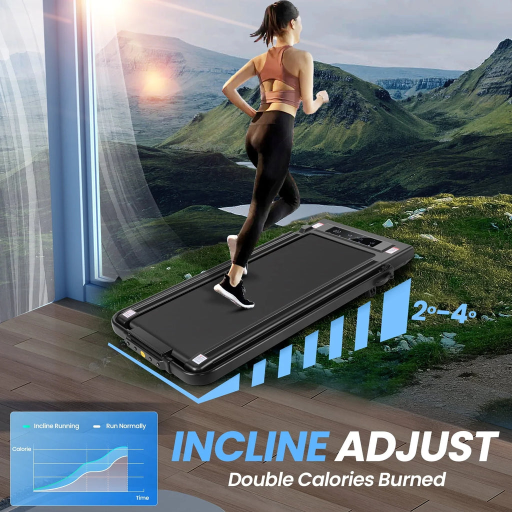 4 in 1 Under Desk Treadmill with 2.5HP Motor, Black P603876