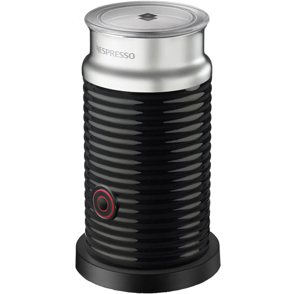 Chrome Coffee & Espresso Single-Serve Machine and Black Milk Frother C913