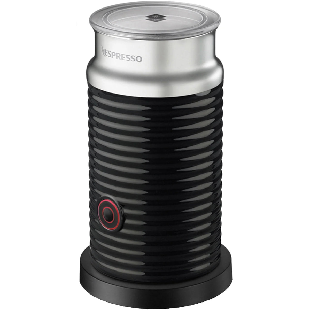 Chrome Coffee & Espresso Single-Serve Machine and Black Milk Frother C913