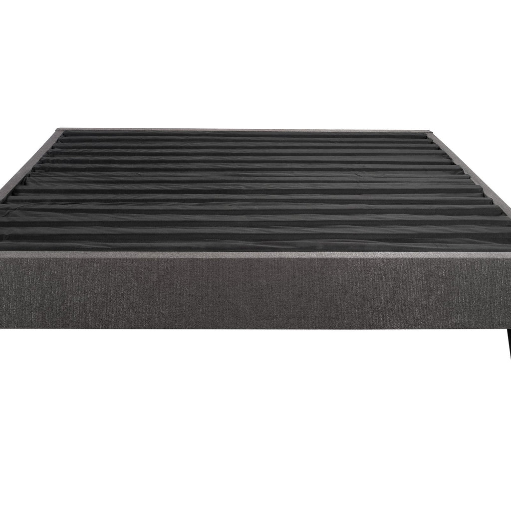 King Wood and Fabric Platform Bed Frame X861974