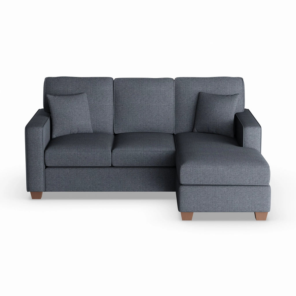 Reversible Chaise Sectional Sofa Taupe Q440325