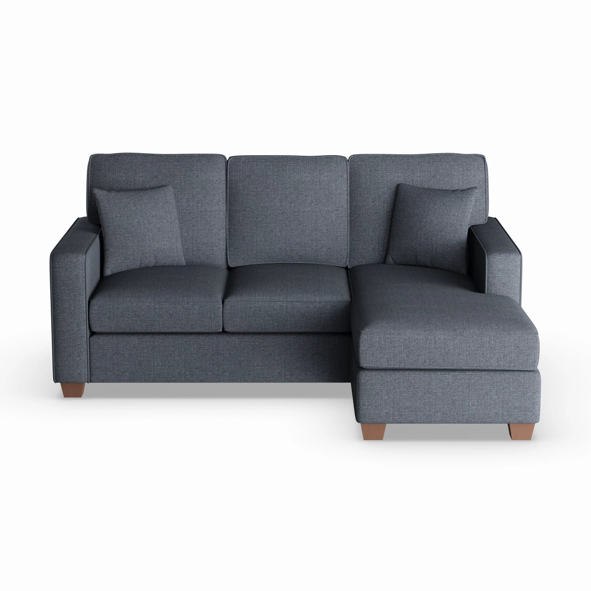 Reversible Chaise Sectional Sofa Taupe Q440325