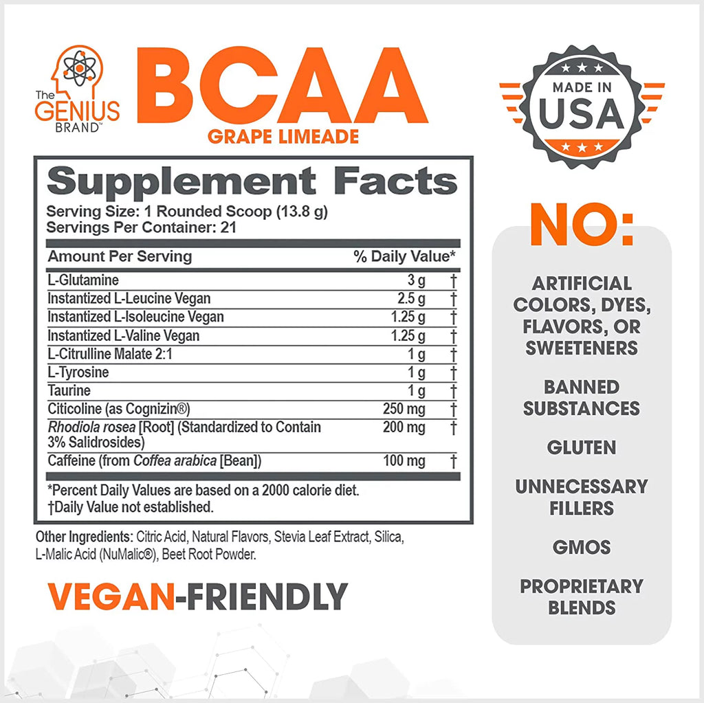 BCAA Powder Grape Limeade Vegan T71735