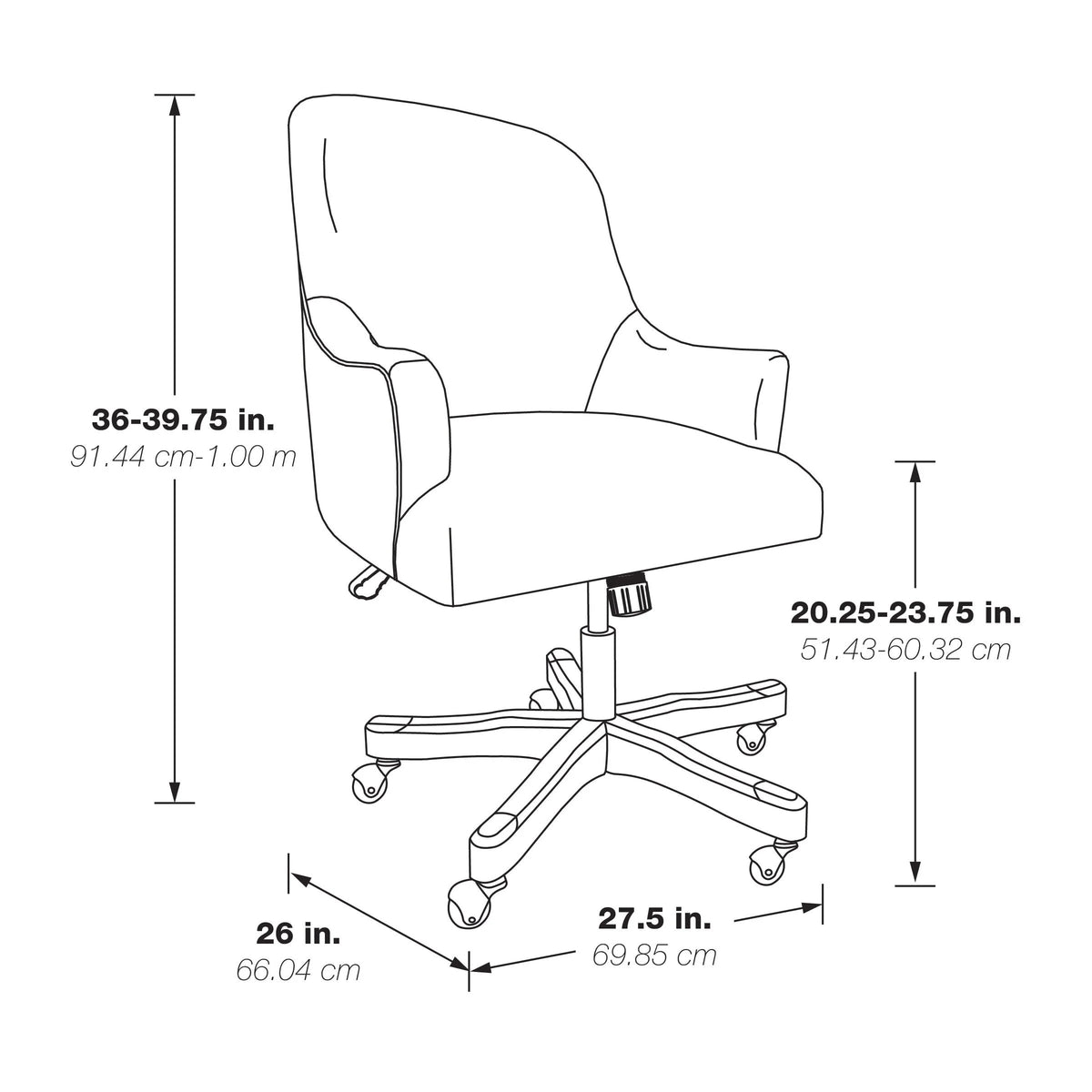 Mint Fabric Office Chair with Wood Base J5634
