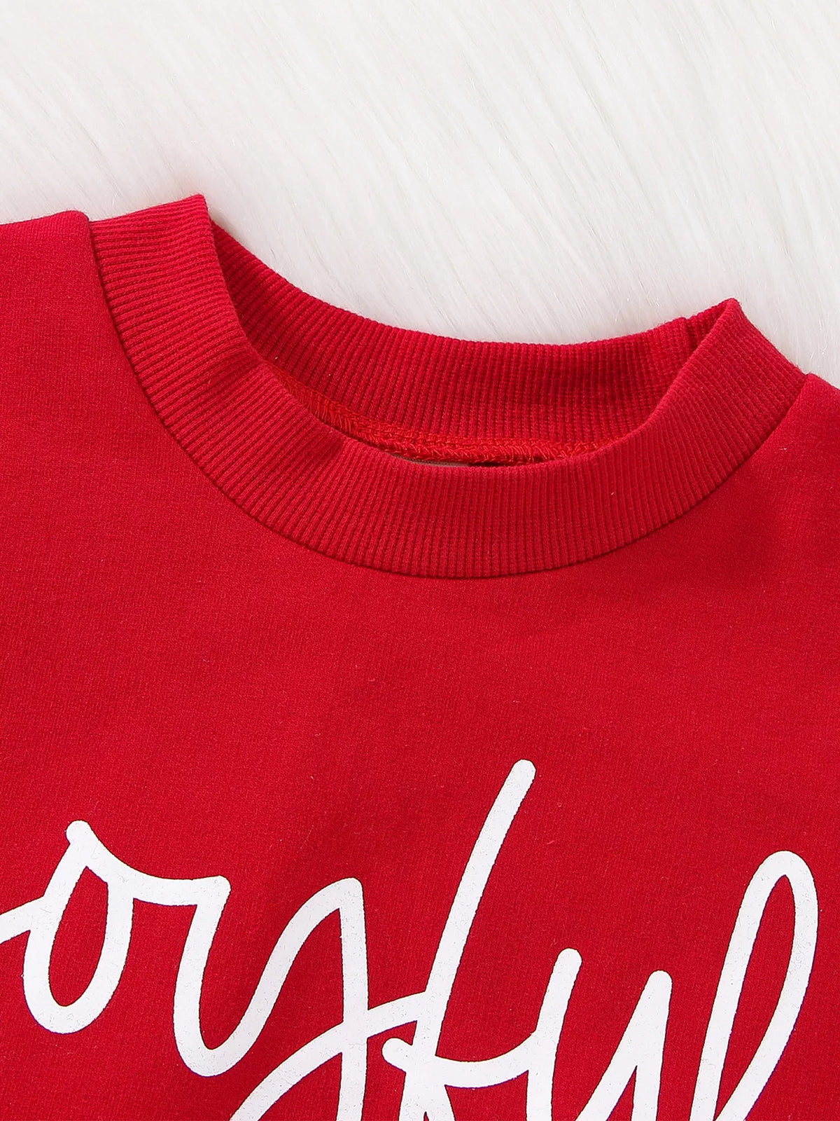 Long Sleeve Round Neck Christmas Shirt and Trousers M4913
