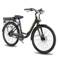 Electric Cruiser Bike 26 36V 7.8 Ah Removable Battery 500W Black O726517
