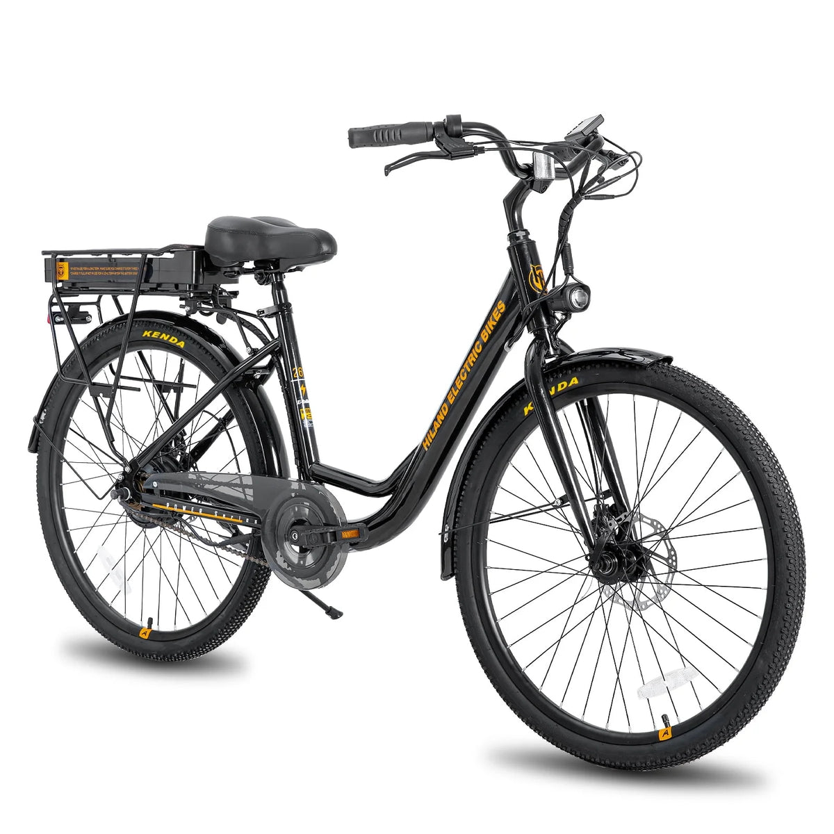 Electric Cruiser Bike 26 36V 7.8 Ah Removable Battery 500W Black O726517