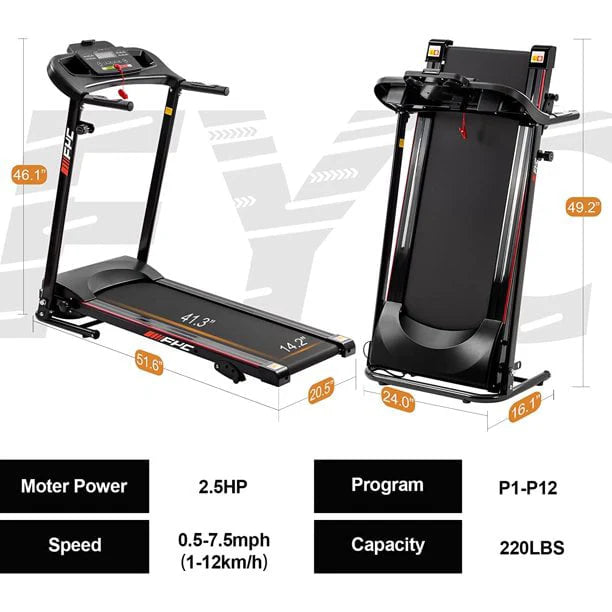 Folding Incline Electric Treadmill E859876