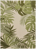 4' x 6' Ivory Green Area Rug P7258