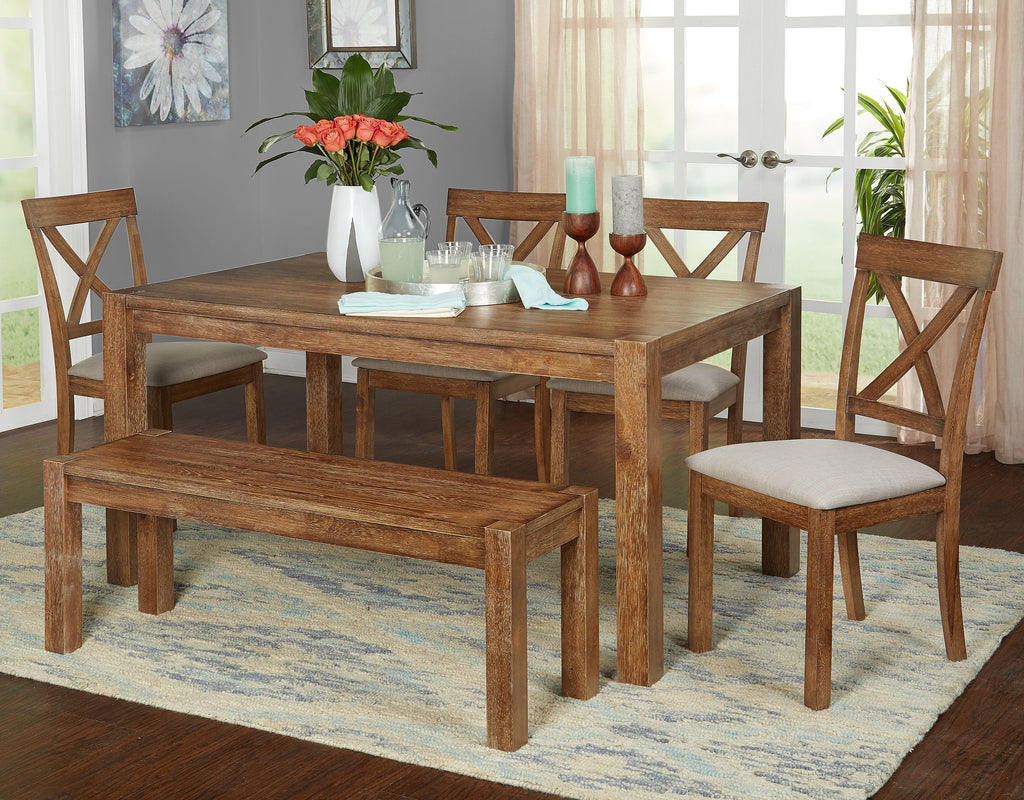 6-Piece Dining Set with Bench D38463