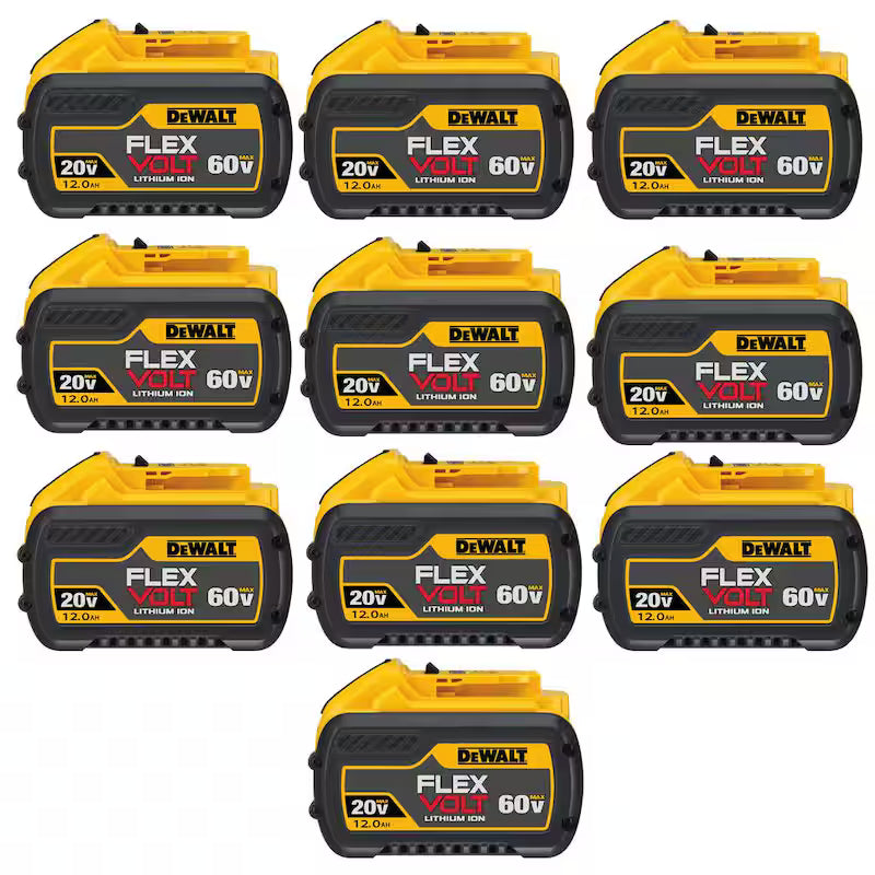20V/60V MAX Lithium-Ion 12.0Ah Battery Pack 10-Pack Q925883