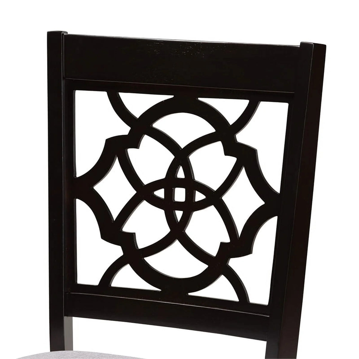Dark Brown Oak Wood Dining Chair Set of 2 H978839