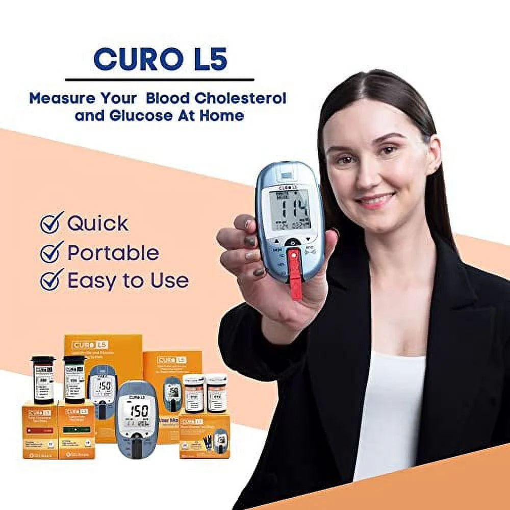 Digital Cholesterol Test Kit with 10 Strips A268841