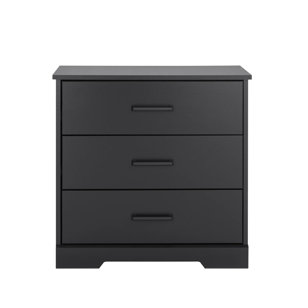 Black 3 Drawer Nightstand Bedside Table M46711