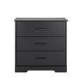 Black 3 Drawer Nightstand Bedside Table M46711