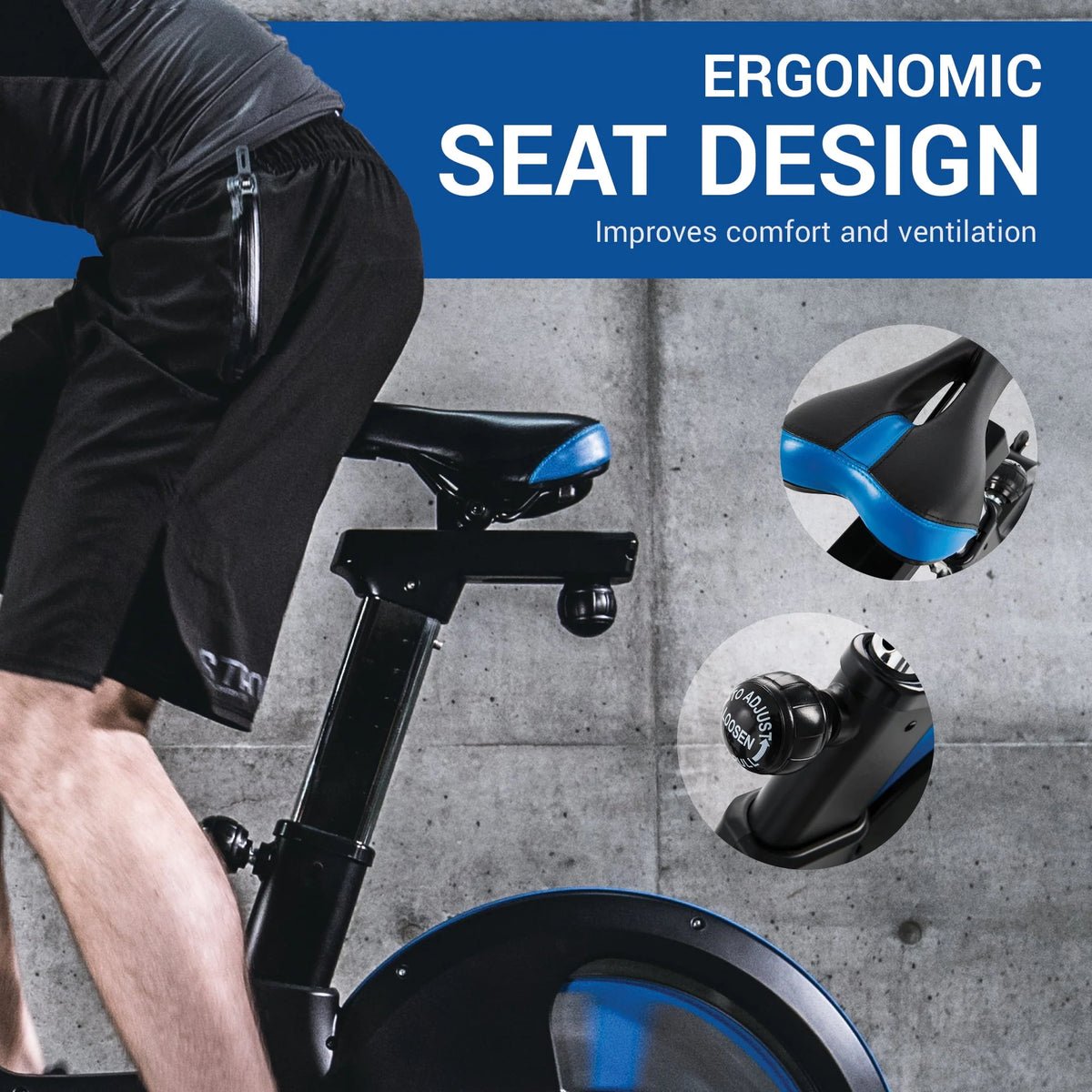 Indoor Cycling Exercise Bike with 8 Resistance Levels P397