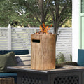 Tabletop Propane Fire Pit 10inch Portable Concrete Gas Fire Bowl D561623