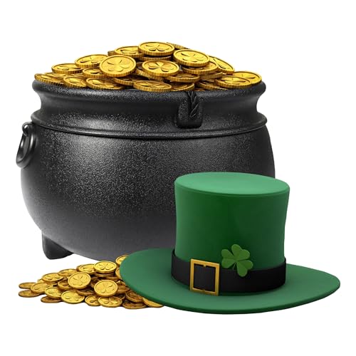 12" Black Plastic Cauldron B93202