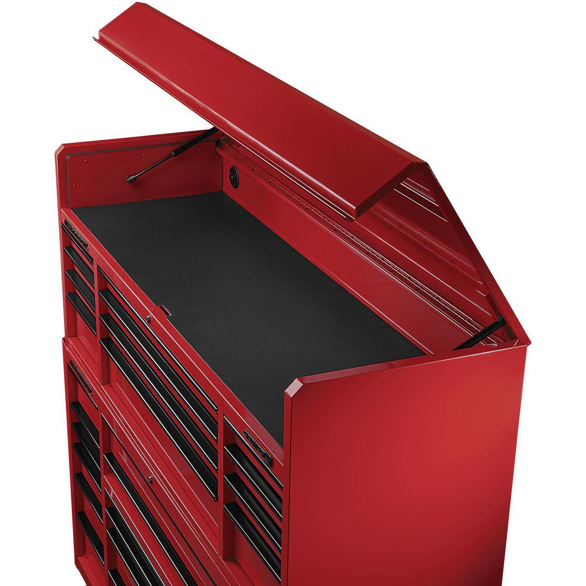 72 in. x 22 in. Triple Bank Top Chest, Red Z394434