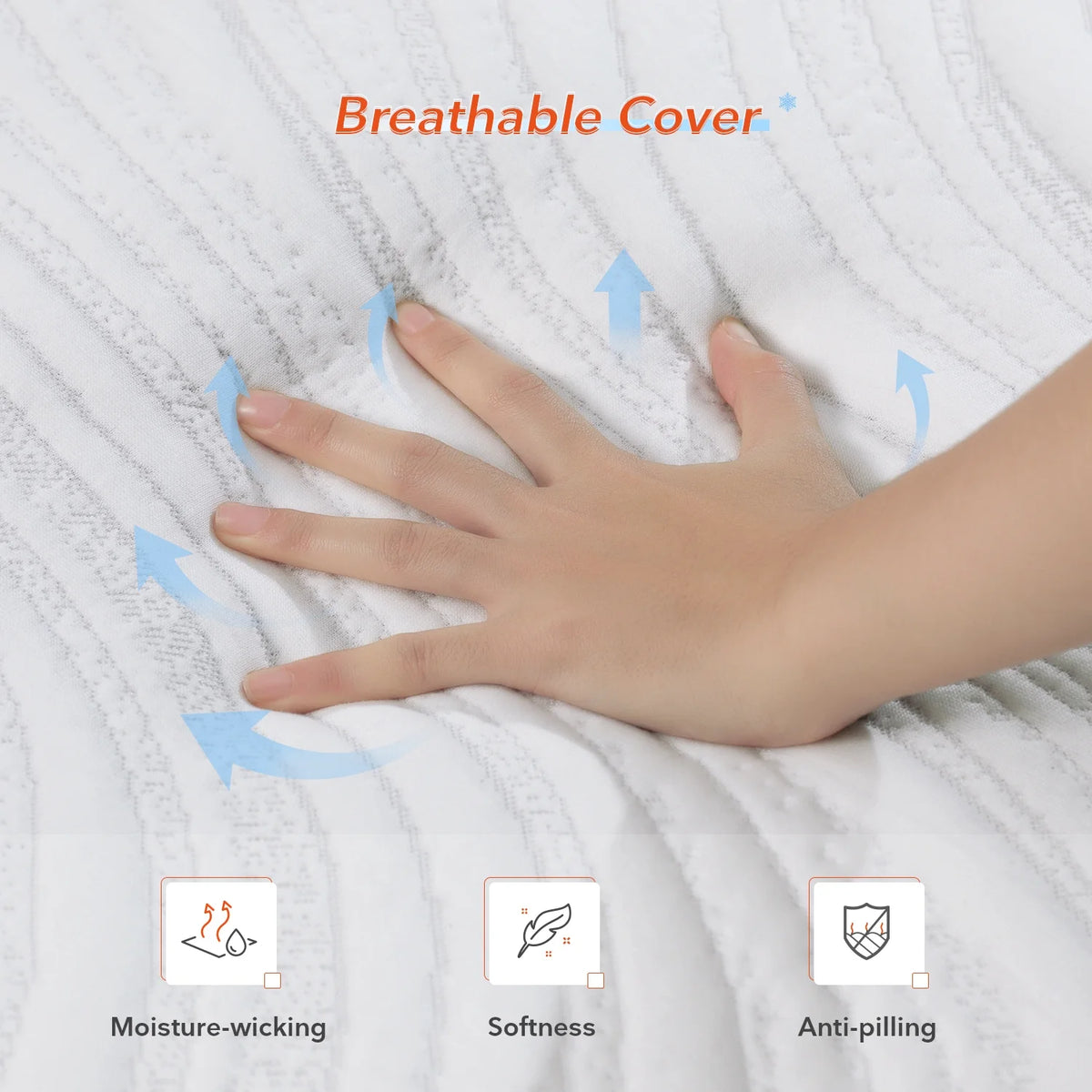 10" Gel Memory Foam Pocket Spring Queen Mattress L159580