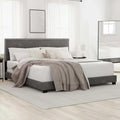 Charcoal Fabric Upholstered Queen Bed E475