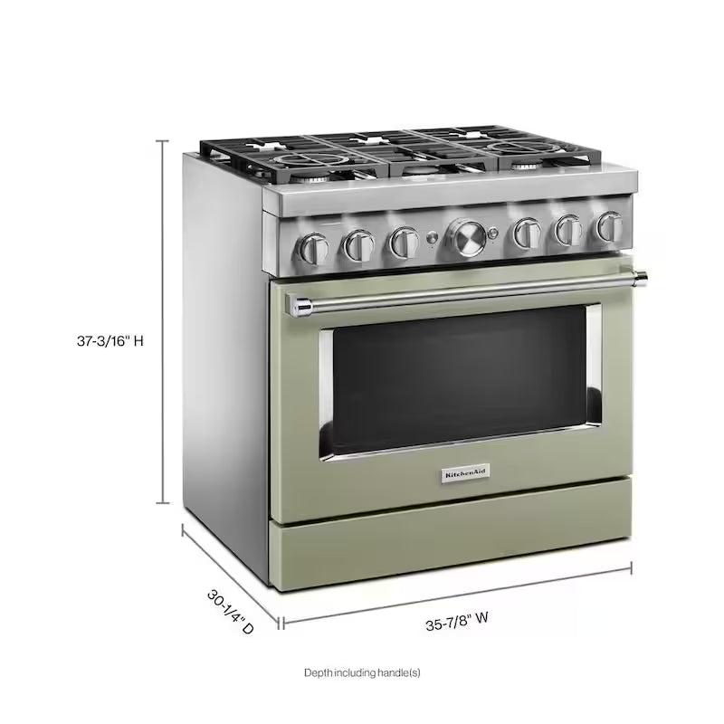 5.1 cu. ft. Dual Fuel Range with 6-Burners F174