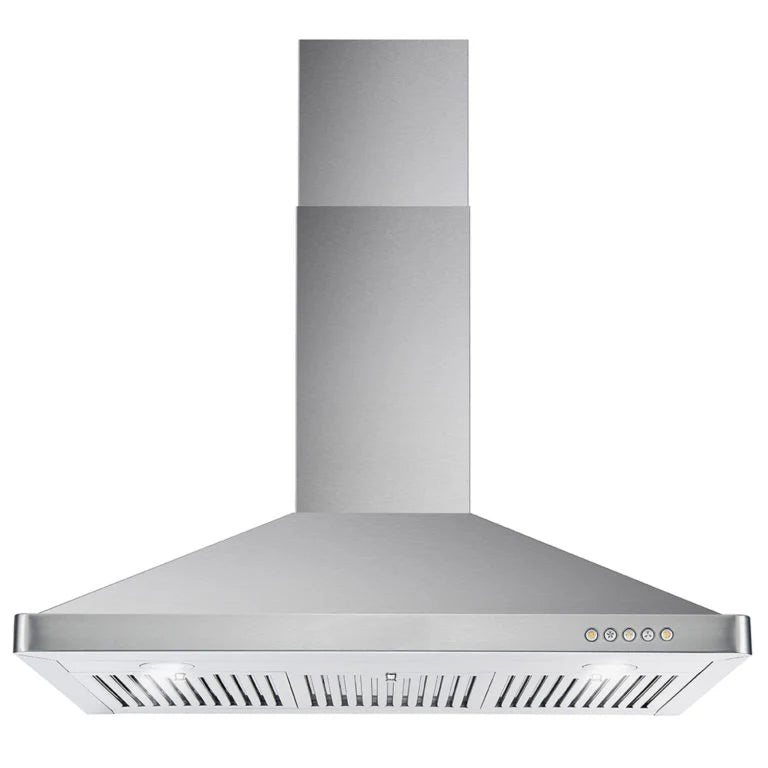 380 CFM Convertible Wall Mount Range Hood with Push Button Controls O618