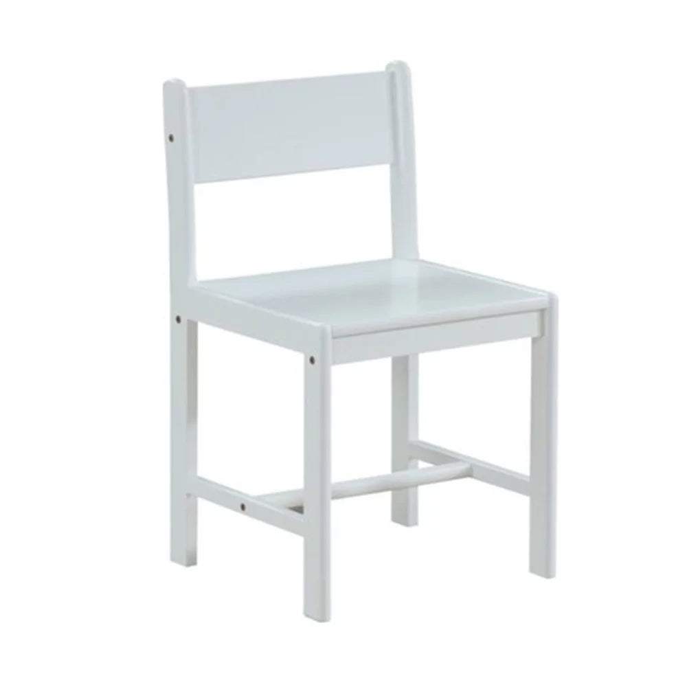 White Wooden Side Chair J53457