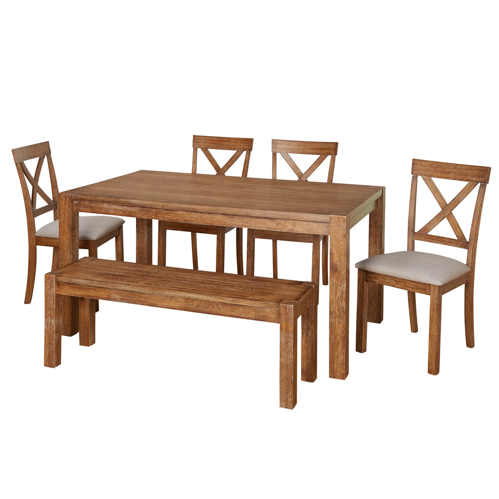 6-Piece Dining Set with Bench D38463