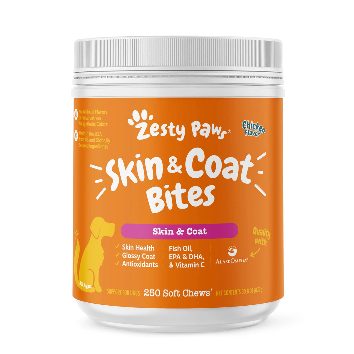 Fish Oil Soft Chews with Omega-3 Fatty Acids for Dogs 250 Count K507912