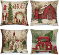 Christmas Pillow Covers 18 x 18 Inches Set of 4 Z973