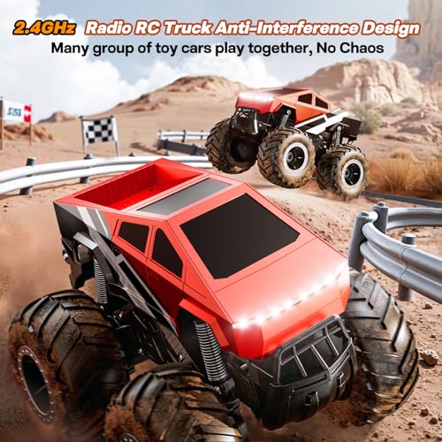 4WD Amphibious RC Off-Road Pick-up Truck 1:16 Scale Red T802