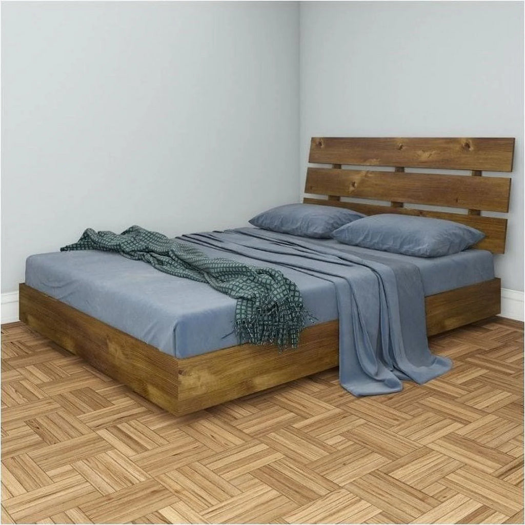 Contemporary Wood Queen Size Platform Bed H238306