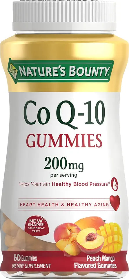 CoQ10 200mg Peach Mango Flavor Gummies 60 Count S333
