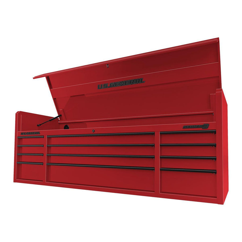 72 in. x 22 in. Triple Bank Top Chest, Red Z394434