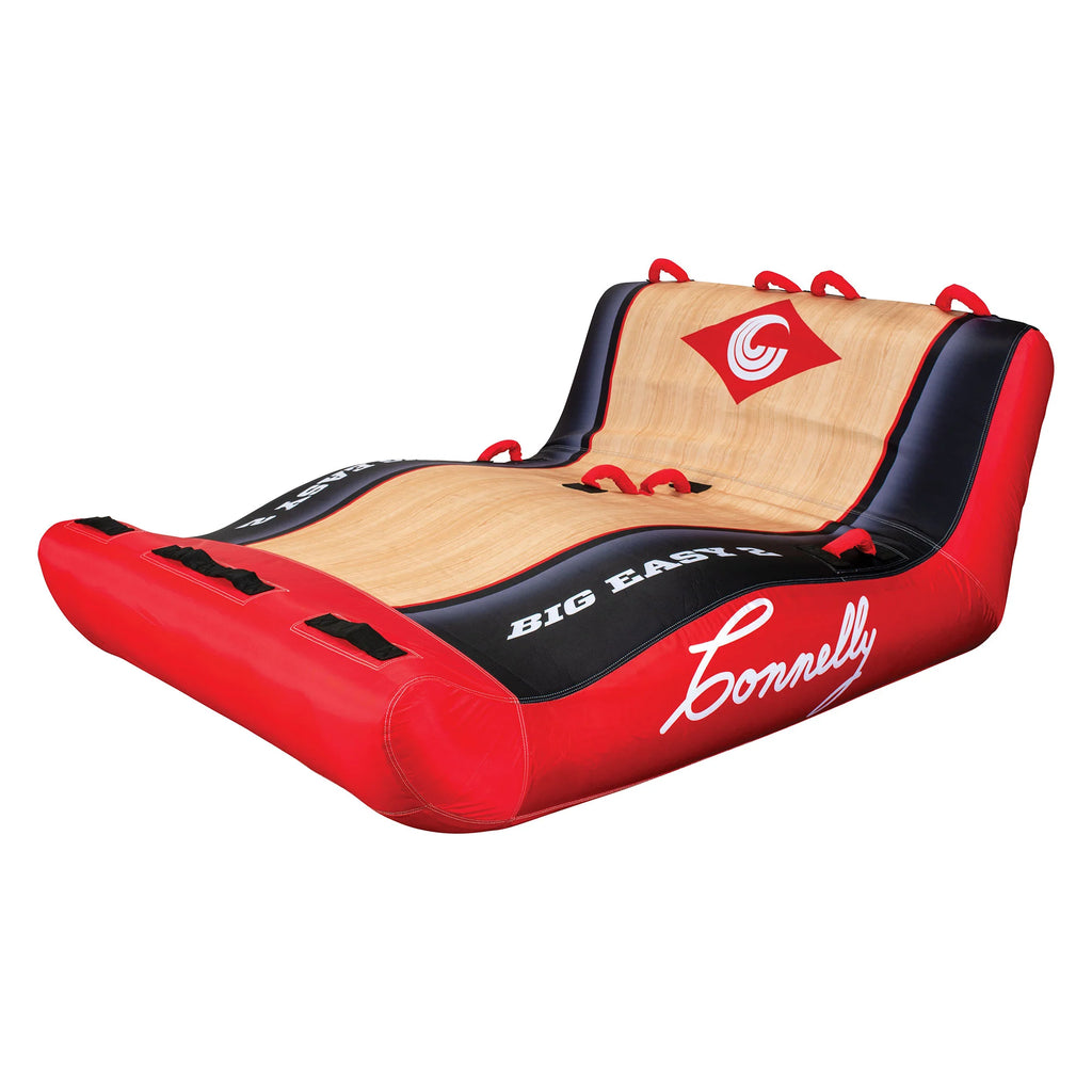 Red 2 Person Inflatable Towable Lounge Inner Tube O842098